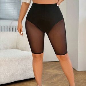 Black mesh biker short black New